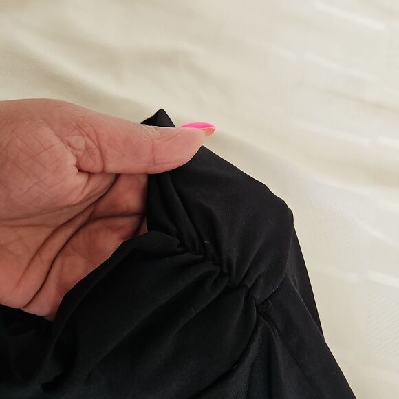 Elegant Black Midi Palazzo Pants - Picture 12 of 16